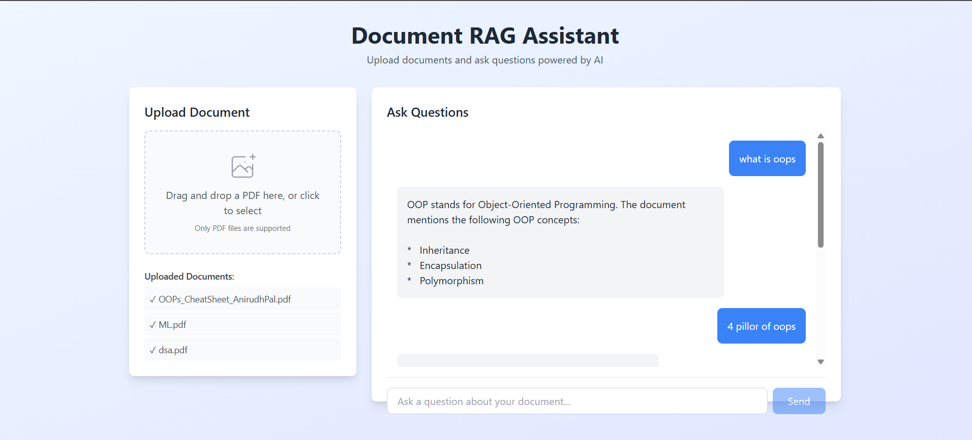 Document RAG Assistant